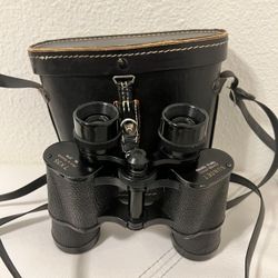 VINTAGE Sunset BINOCULARS 7X35 Wide Angle Coated Optics 341ft at 1000 yds W/case