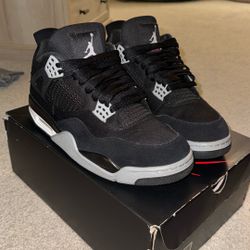 Jordan 4 Black Canvas Size 11