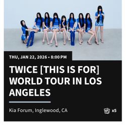 TWICE tickets - Row1 VIP Soundcheck 01/22/25 Thursday - KPOP concert