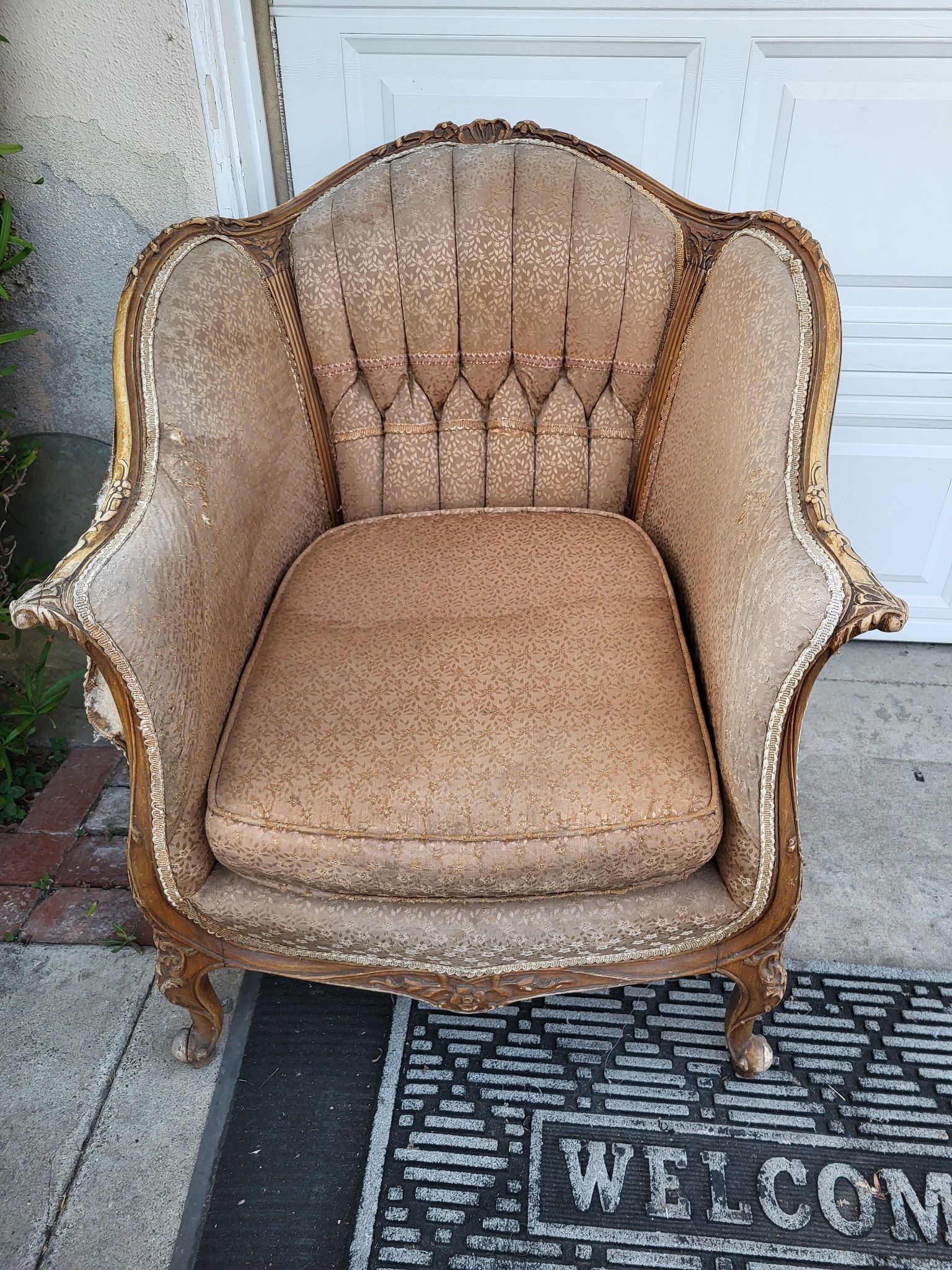 FREE Chair, Antique Over 100 Years Old Victoria Era Chair Needs Work