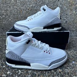 Size 9 - Jordan 3 Retro Mid White Cement Reimagined