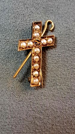 10kt Gold Cross - selling gold weight.