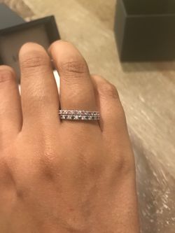 Blue Nile Diamond Ring In Platinum SET OF 3 (Ruby, Blue Sapphire, And Pink Sapphire)