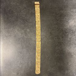 Men's 14k Yellow Gold Solid Nugget Bracelet 51.5 Grams