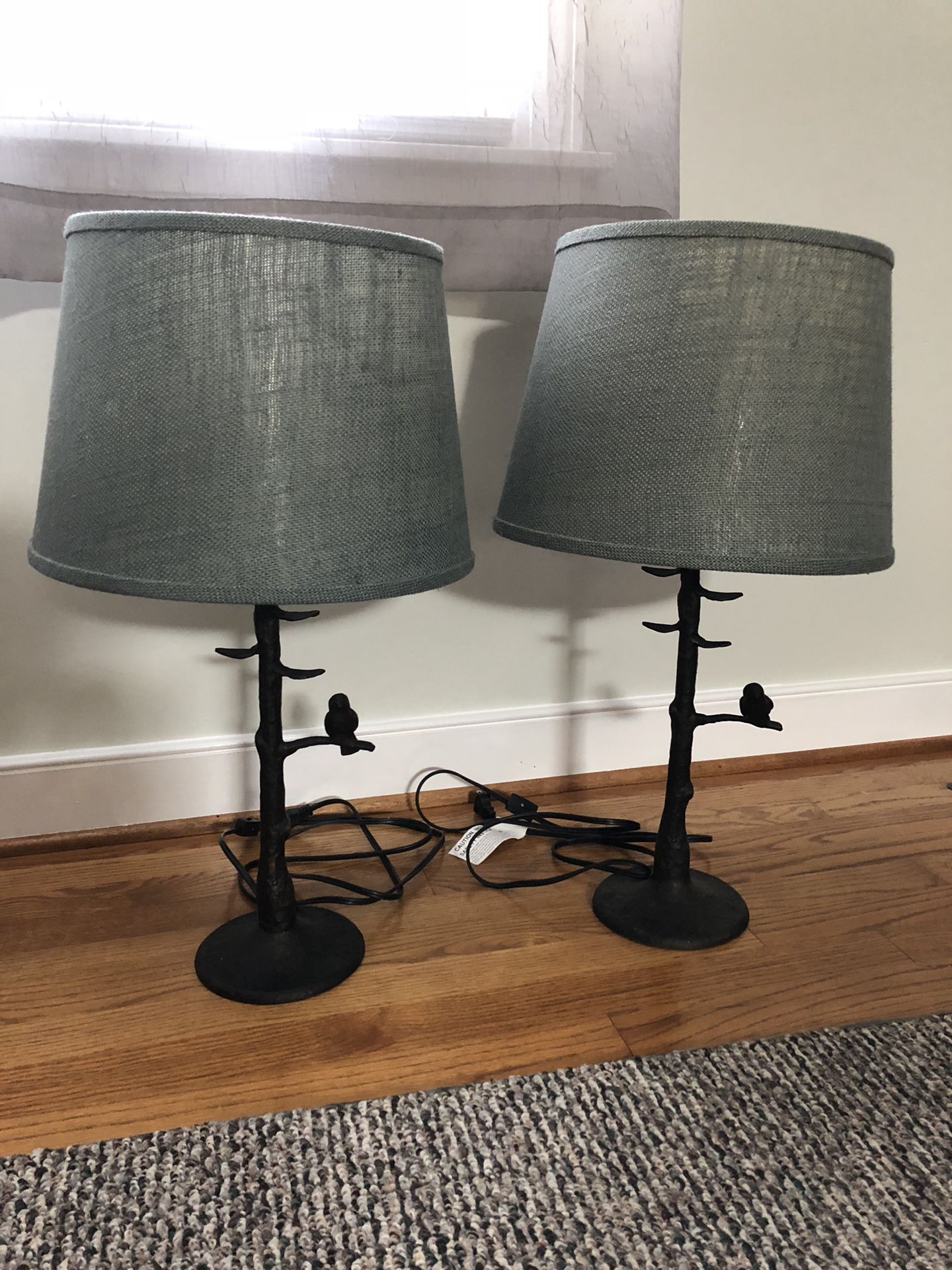 Lamp Base and Lamp Shade Pair