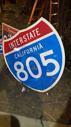 805 highway shield freeway sign