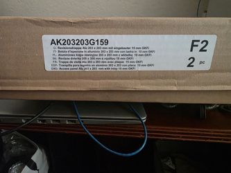 Aluminum Access Panel 203x203mm with 15mm GKFi Inlay – 2pc