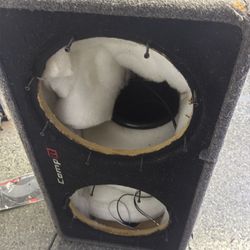 2 12” speaker box