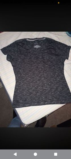 Gray Marled V-Neck Short Sleeve T-Shirt size large have 10 + of this same shirt . All brand new .  One shirt!