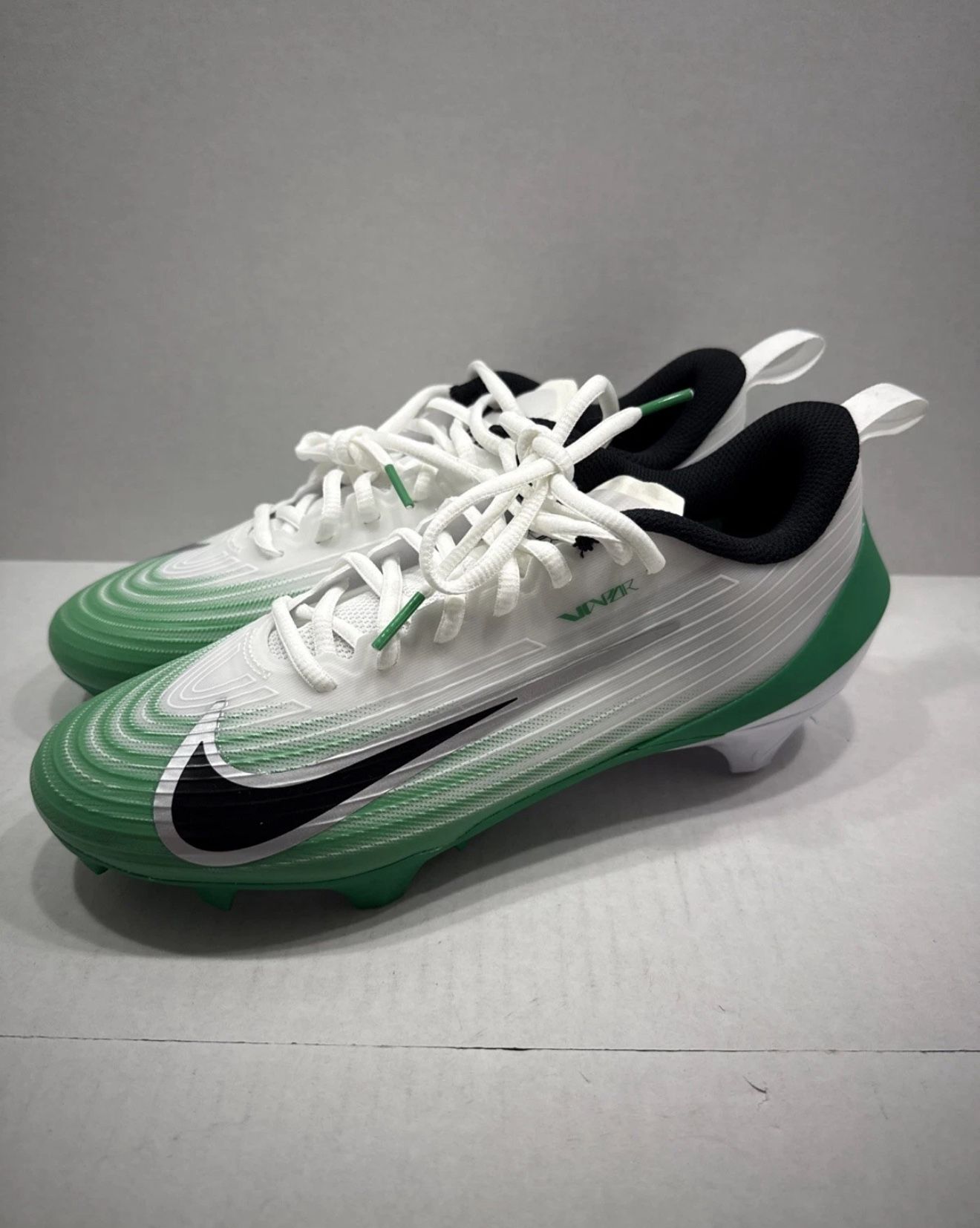 New Men's Size Nike Vapor Speed White Green Football Cleats
