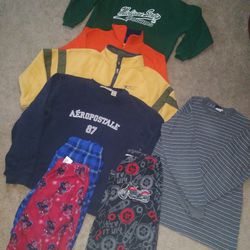 Boy's size 10/12 clothes! Sweatshirts, long shirts, sleep pants! 