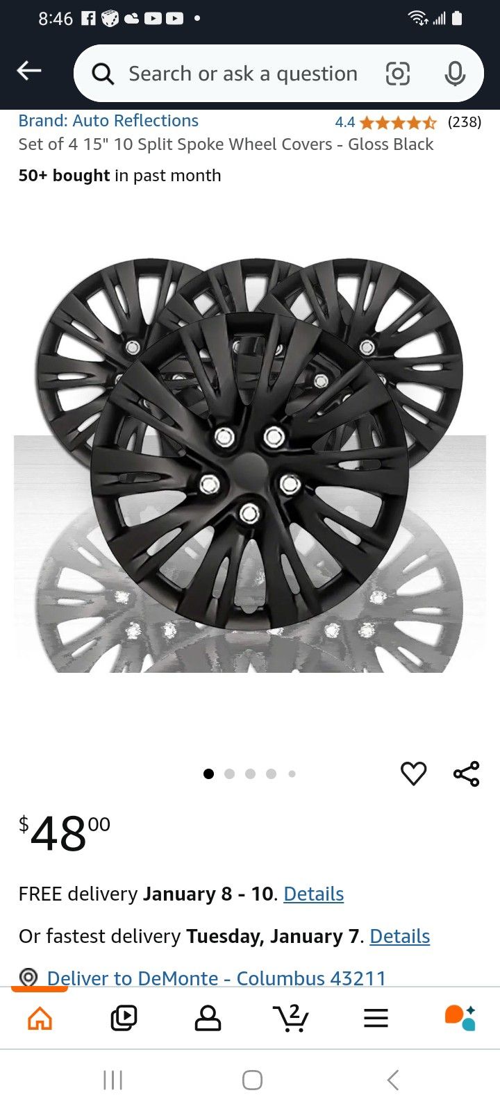 New 4 15 Inch Wheel Covers