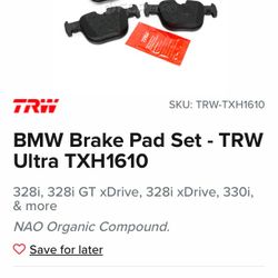 BMW Front Brake Pads And Rotors 