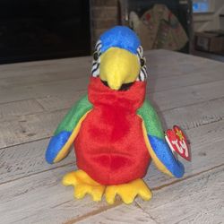 Rare “Jabber The Parrot” TY Beanie Baby 