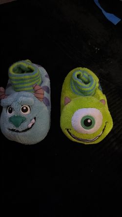 Mike and sulley slippers