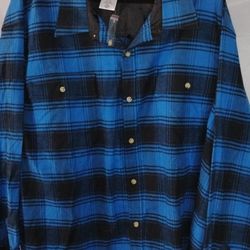 SCANDIA WOODS SIZE 3XL, BLUE PLAID FLANNEL