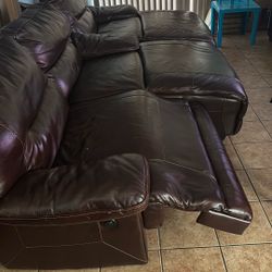 Leather Sectional Couch
