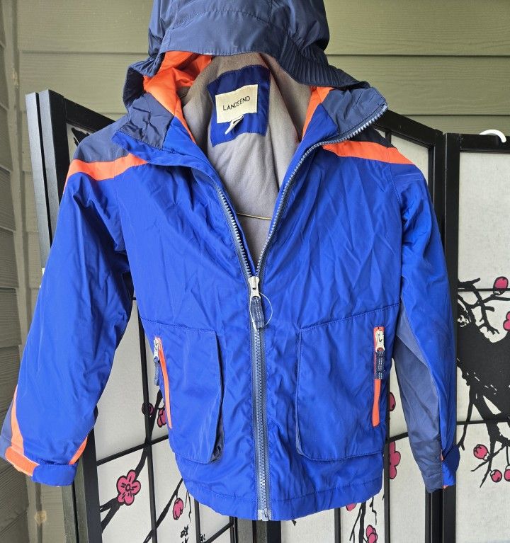 Lands'end Jacket Coat Boy Mediun.