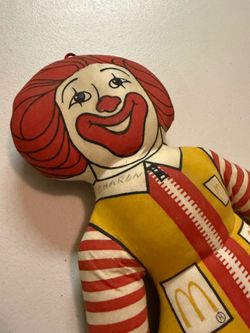 Vintage Ronald McDonald Stuffed Cloth Doll