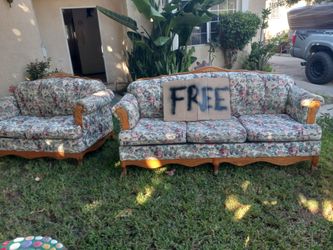 Sofa with loveseat for free you need pickup