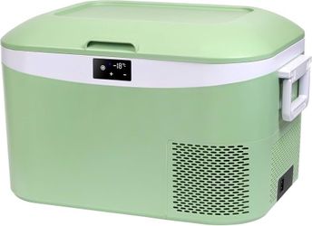 Megiu 12 Volt Refrigerator Portable Car Freezer 13.5 Quart (12.8 Liter) Compressor Cooler 12V/24V DC 110～240 Volt AC for Truck Van RV Camper SUV Boat