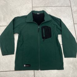 Vintage Y2K old navy Boys Rain Jacket, Size M 8/10 green with pockets