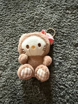 Cute hello kitty plush keychain