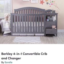 Berkley 4 In 1 Convertible Crib And Changer 