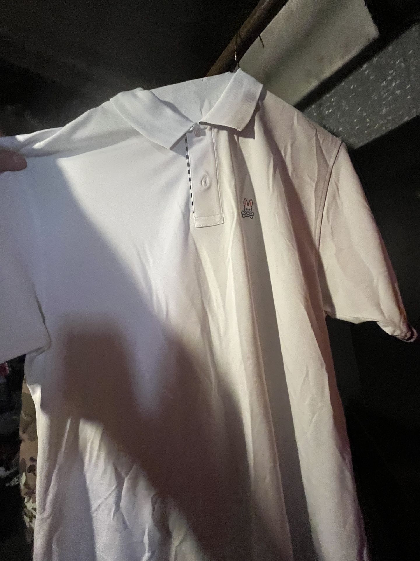 White Psycho Bunny Button Up