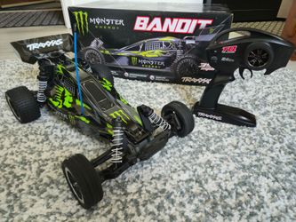 Traxxas Bandit Monster Energy RC Buggy with Controller