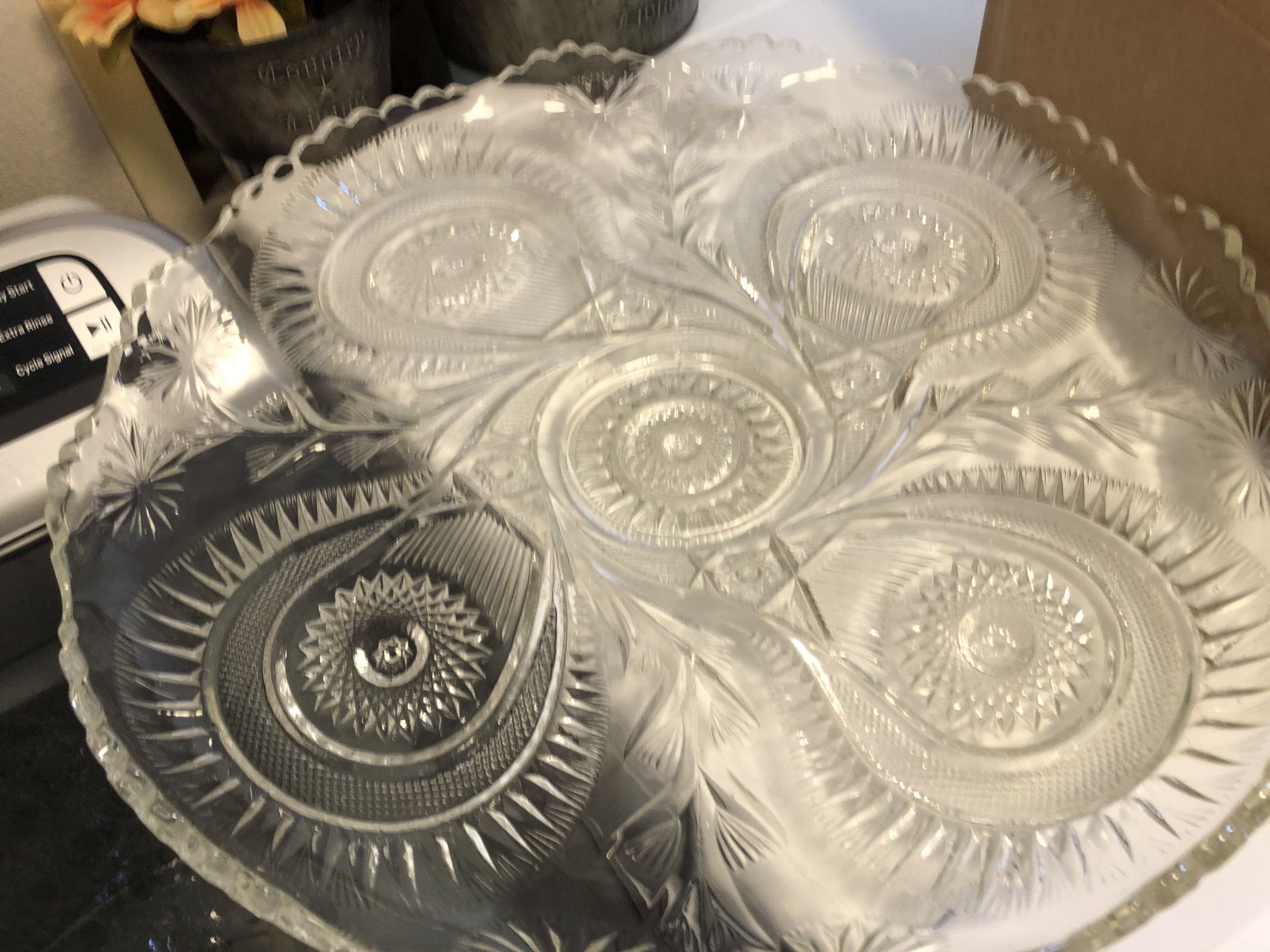 Punchbowl, Cups & Platter Vintage