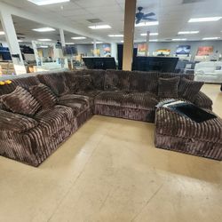 Famous Viral SECTIONAL WITH SLEEPER AND CHAISE WITH STORAGE. NOW IN STOCK