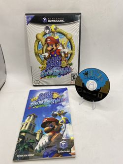 Super Mario Sunshine (Nintendo GameCube, 2002) “NOT FOR RESALE” Complete black
