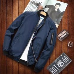 Men's Slim Fit Lightweight Sport Jacket Casual Bomber Jacket