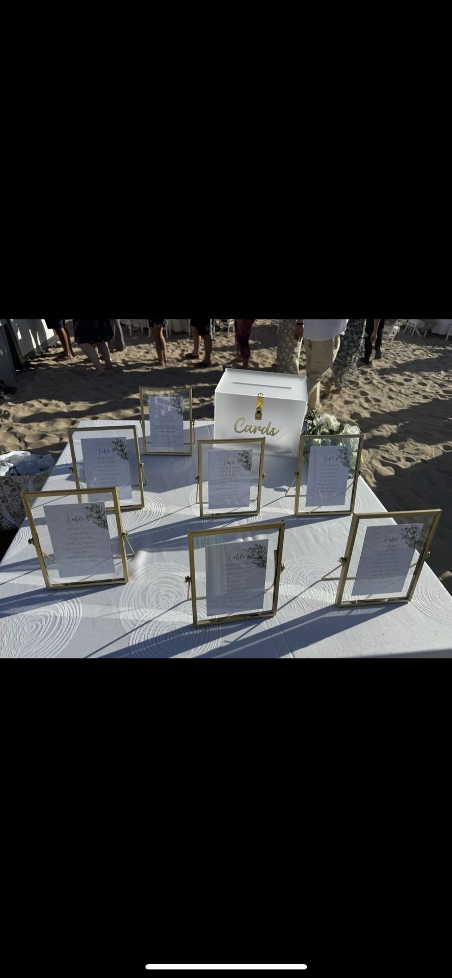 Wedding Seating Chart And Card Box