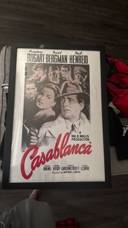 Casablanca Movie Poster Framed