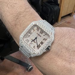 Moissanite Cartier Watch 