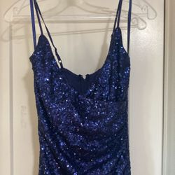 Navy Blue Prom Dress