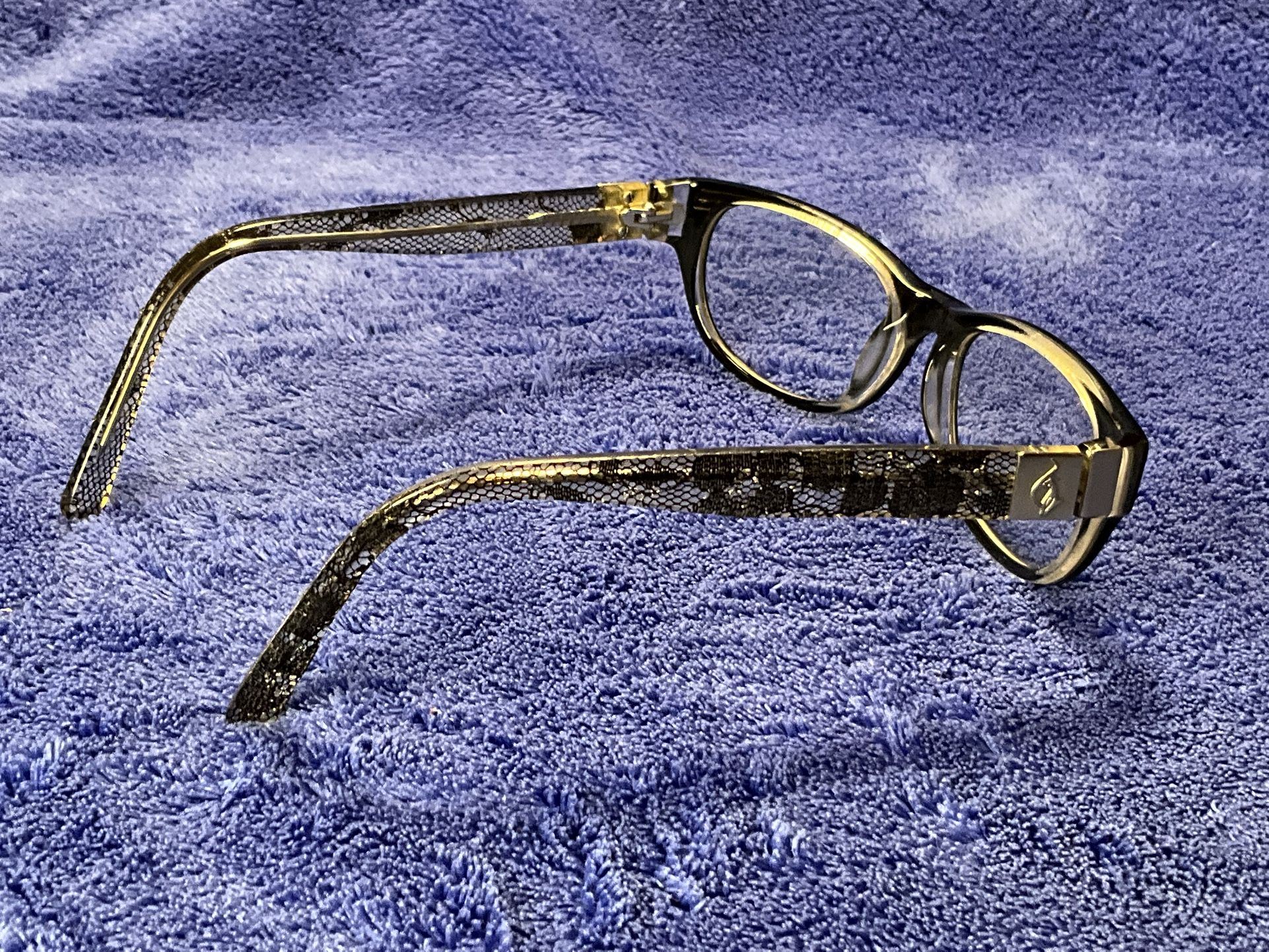 Baby Phat Black Transparent Eyeglasses Frame - Full Rim 51-16-135 RARE!!
