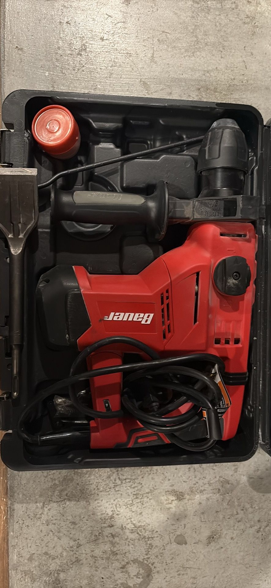 BAUER 10 Amp, 1-1/8 in. SDS-Type Variable-Speed Rotary Hammer