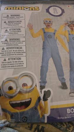Minions bob child costume size 4-6 New Price Firm Corona92879