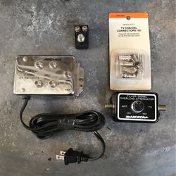 Old School TV coax amp signal