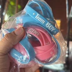 10 Blue 10 Pink Wristbands. Gender Reveal $10