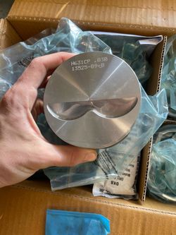 SBC 350 Flat Top Pistons 0.030” H631CP