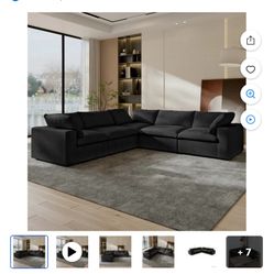 Black Modular Couch Almost New Like Only Had For 10 Months 