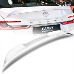 For 2025-2027 Toyota Camry W-Power V-Style Pearl White Rear Trunk Spoiler Wing -(2-SP-9087-APWH