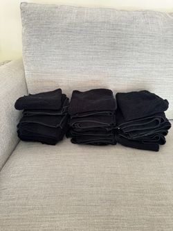 24 Black Microfiber Cleaning Cloths – 100% Polyester