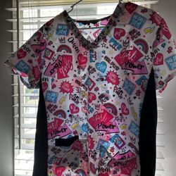 Ladies Size  Large Scrub Tops (fit More Like Medium)