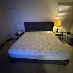 King size Mattress and Bed frame 