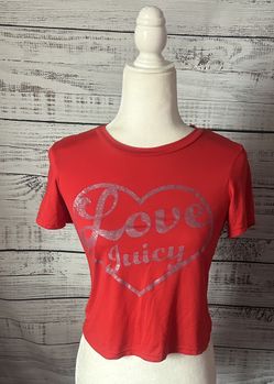 Women red juicy couture shirt size small